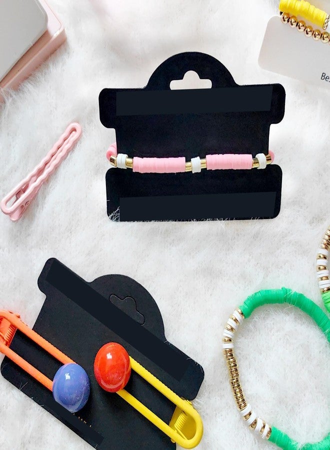 Zenomia Bracelet Packaging for Small Business, Bracelet Display Cards, Bracelet Business Supplies for Selling Bracelet Jewelry Black 50 pcs - Image 4